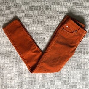 KUT FROM THE KLOTH orange Diana skinny corduroy